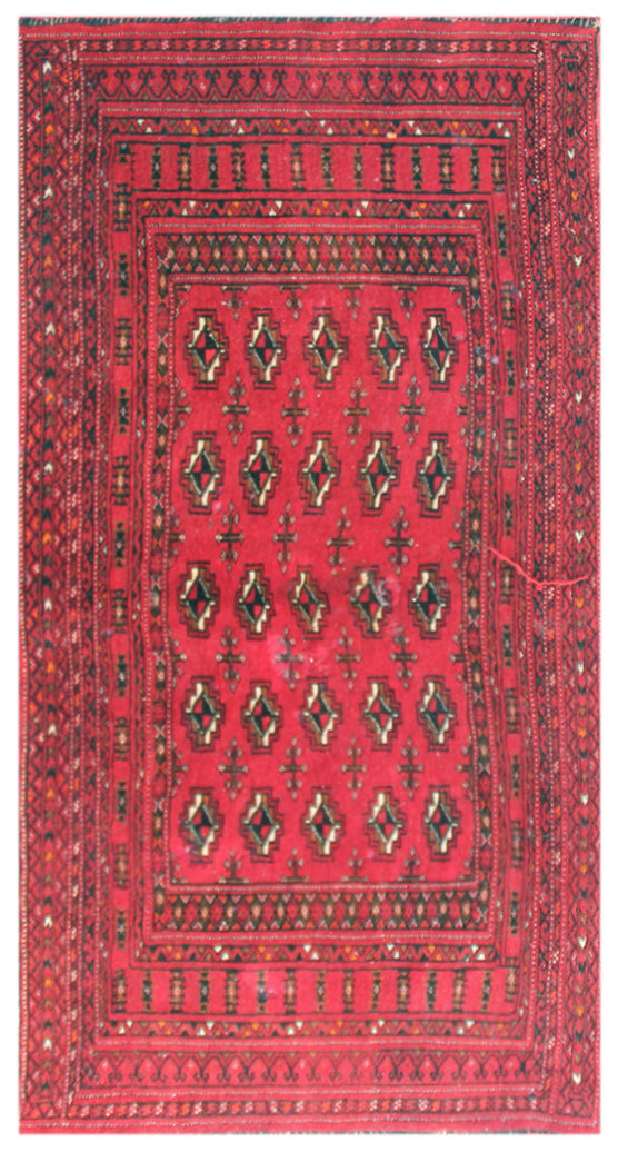 2'x4' Afghan Toushak Rug