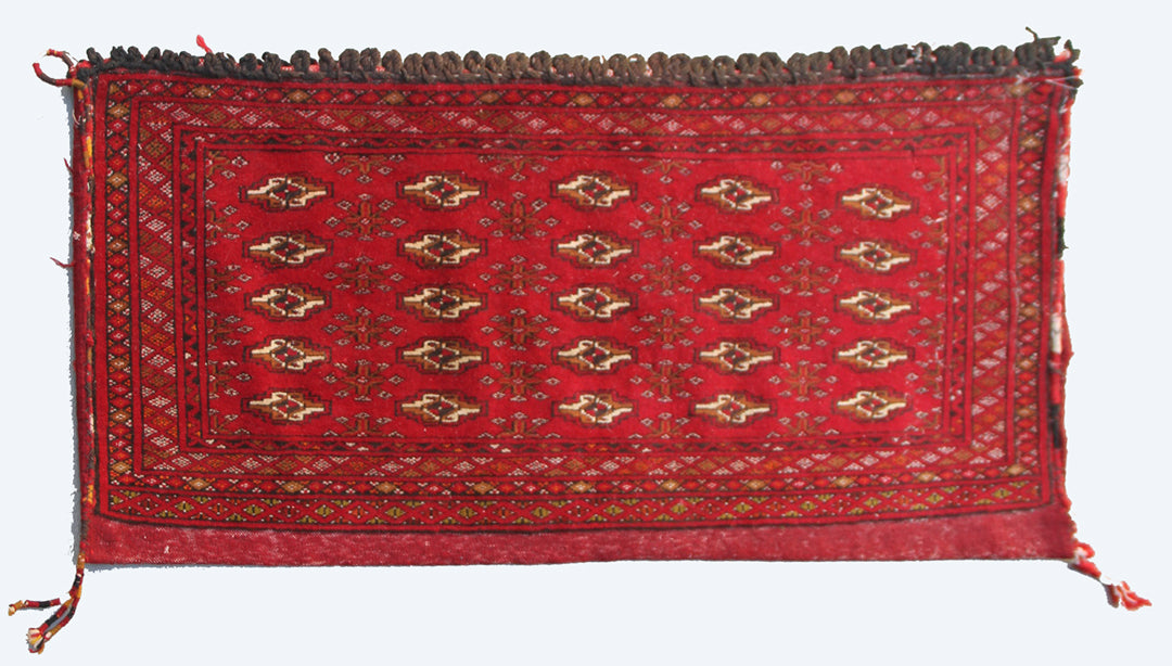 2'x4' Hand Knotted Wool Large Afghan Floor Pillowcase