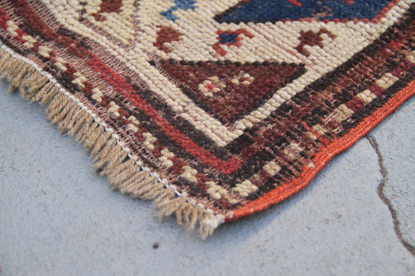 3'x8' Vintage Kurdish Rug