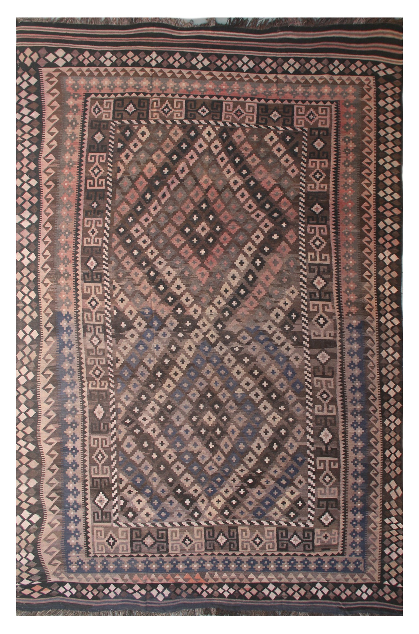 16.04 x 9.07 Afghan Tribal Maimana Kilim