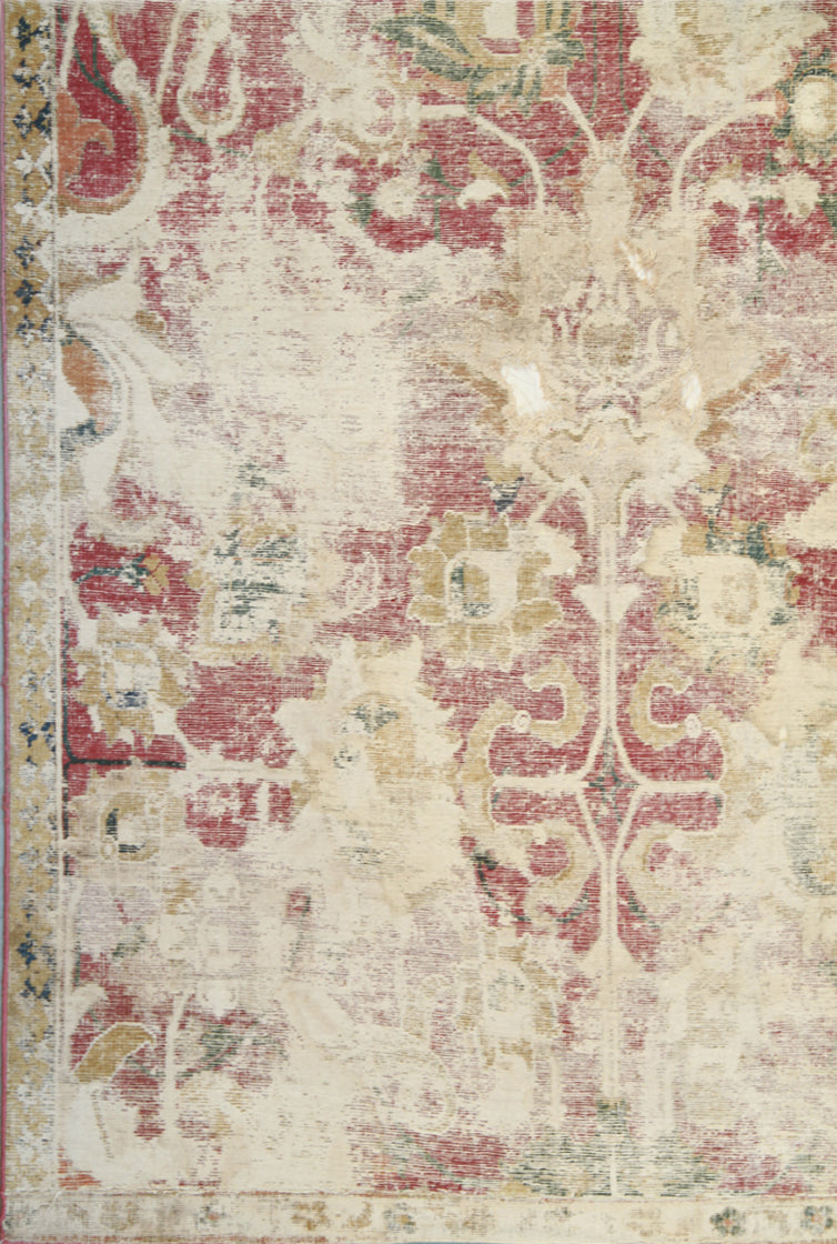 6x9 17th. Century Antique and Semi Antique Safavid Isfahan Rug Fragment