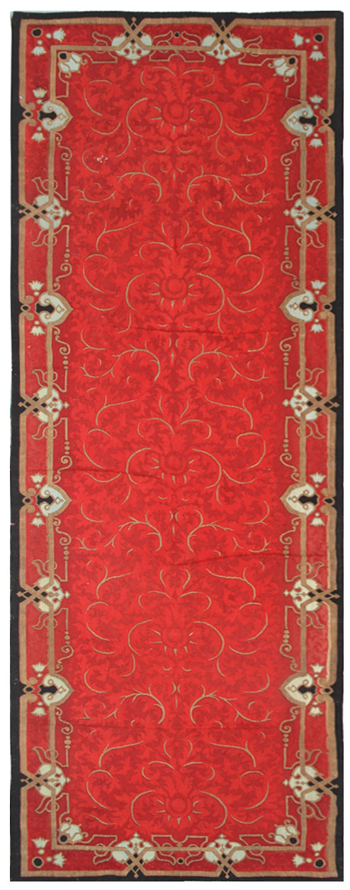 4x12 Antique and Semi Antique French Aubusson Panel