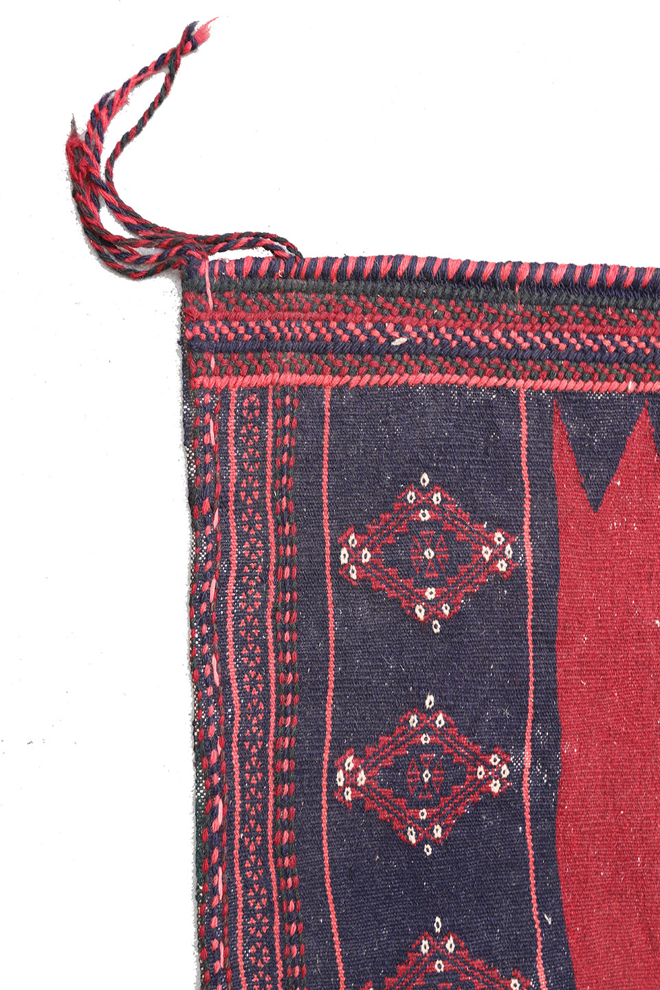 4'x4' Vintage Colorful Persian Afshar Sofreh Rug