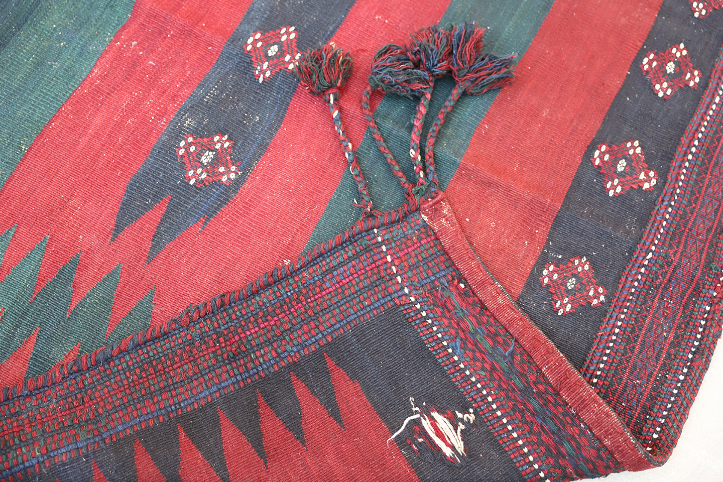 5'x5' Vintage Colorful Collectable Persian Sofreh Kilim Rug
