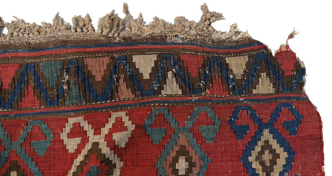 7' x 10' Antique Late 19th Century Shirvan Kilim Rug