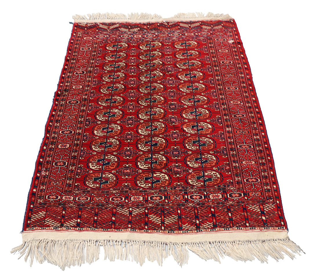 4'x5' Vintage Turkman Rug