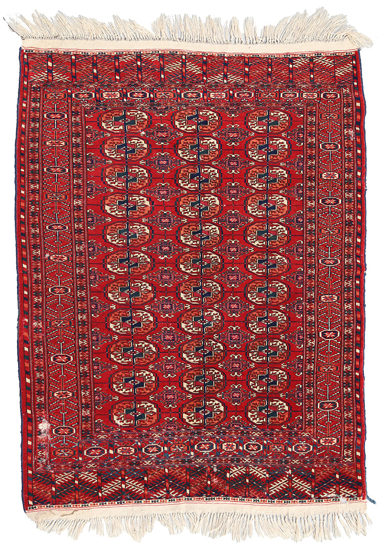 4'x5' Vintage Turkman Rug