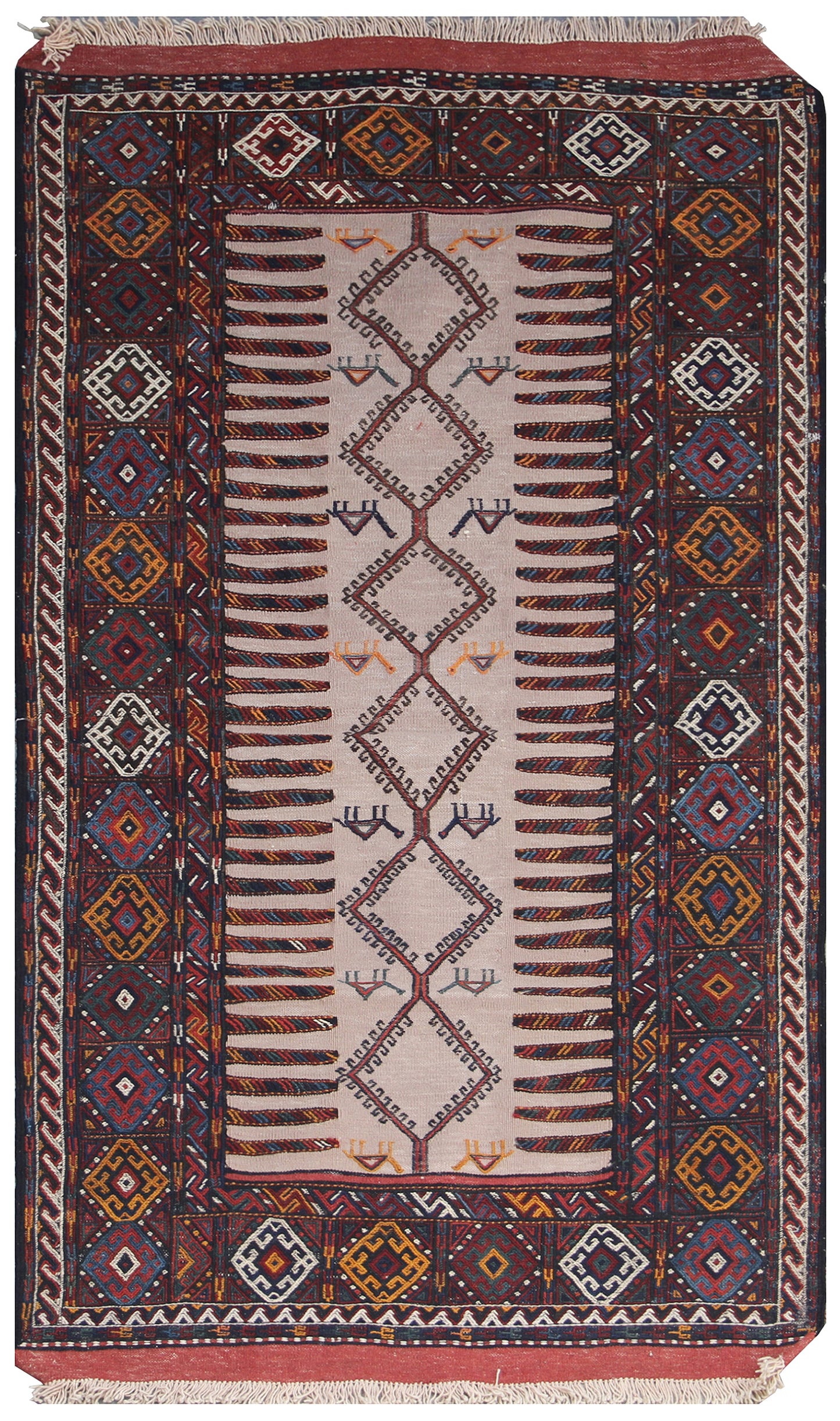 3'x6' East Persian Qutchan Beluch Sofreh Kilim