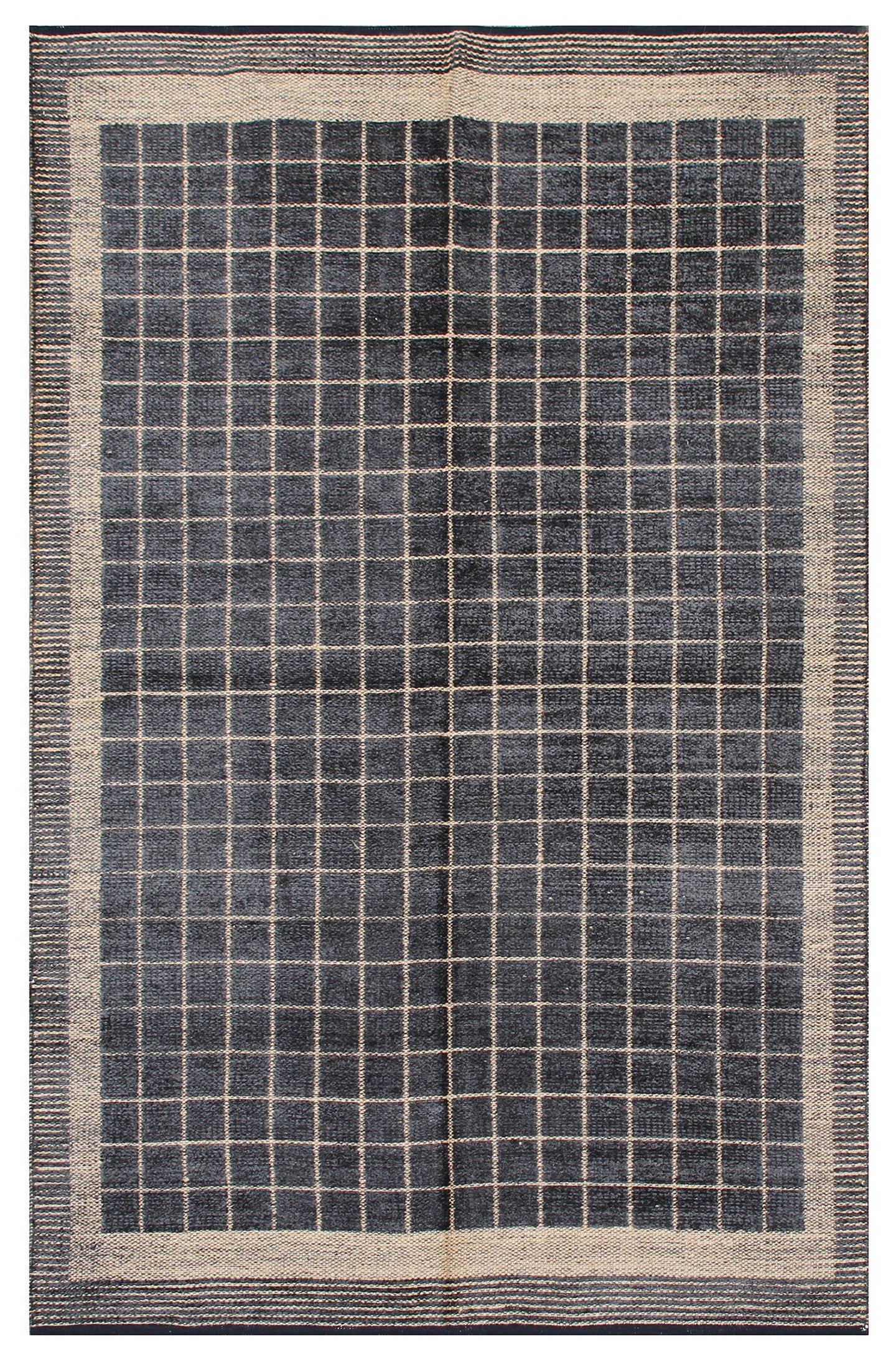 5'x8' Geometric Pattern Chenille Modern Rug