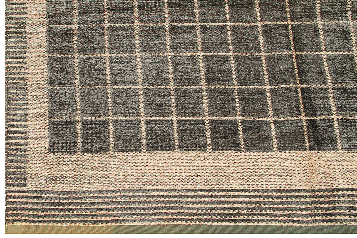 5'x8' Geometric Pattern Chenille Modern Rug