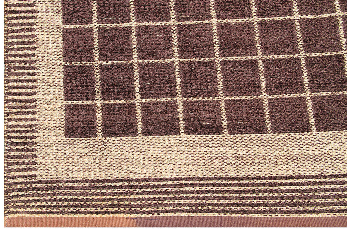 5'x8' Geometric Pattern Chenille Modern Rug