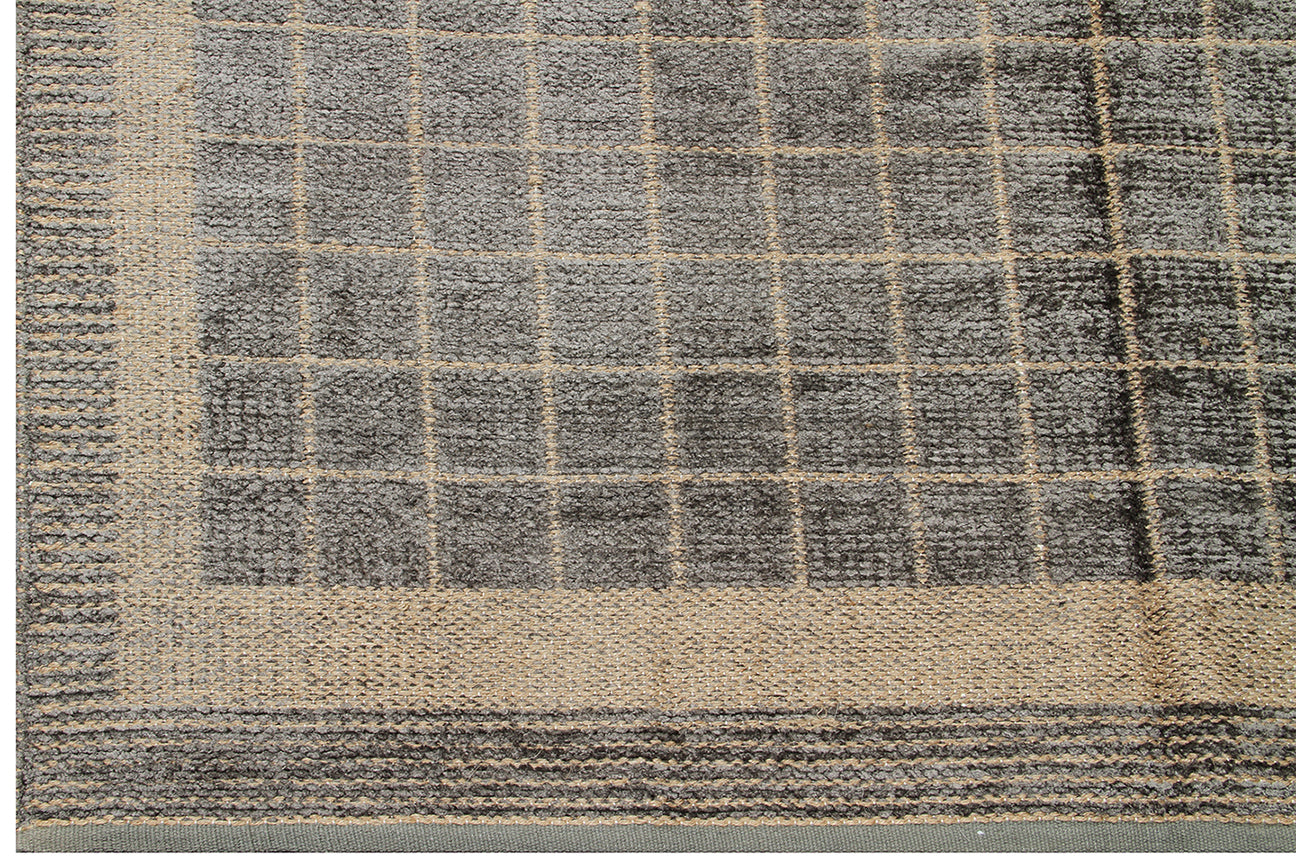 5'x8' Geometric Pattern Chenille Modern Rug
