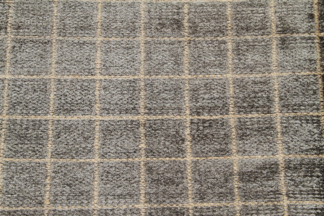 5'x8' Geometric Pattern Chenille Modern Rug