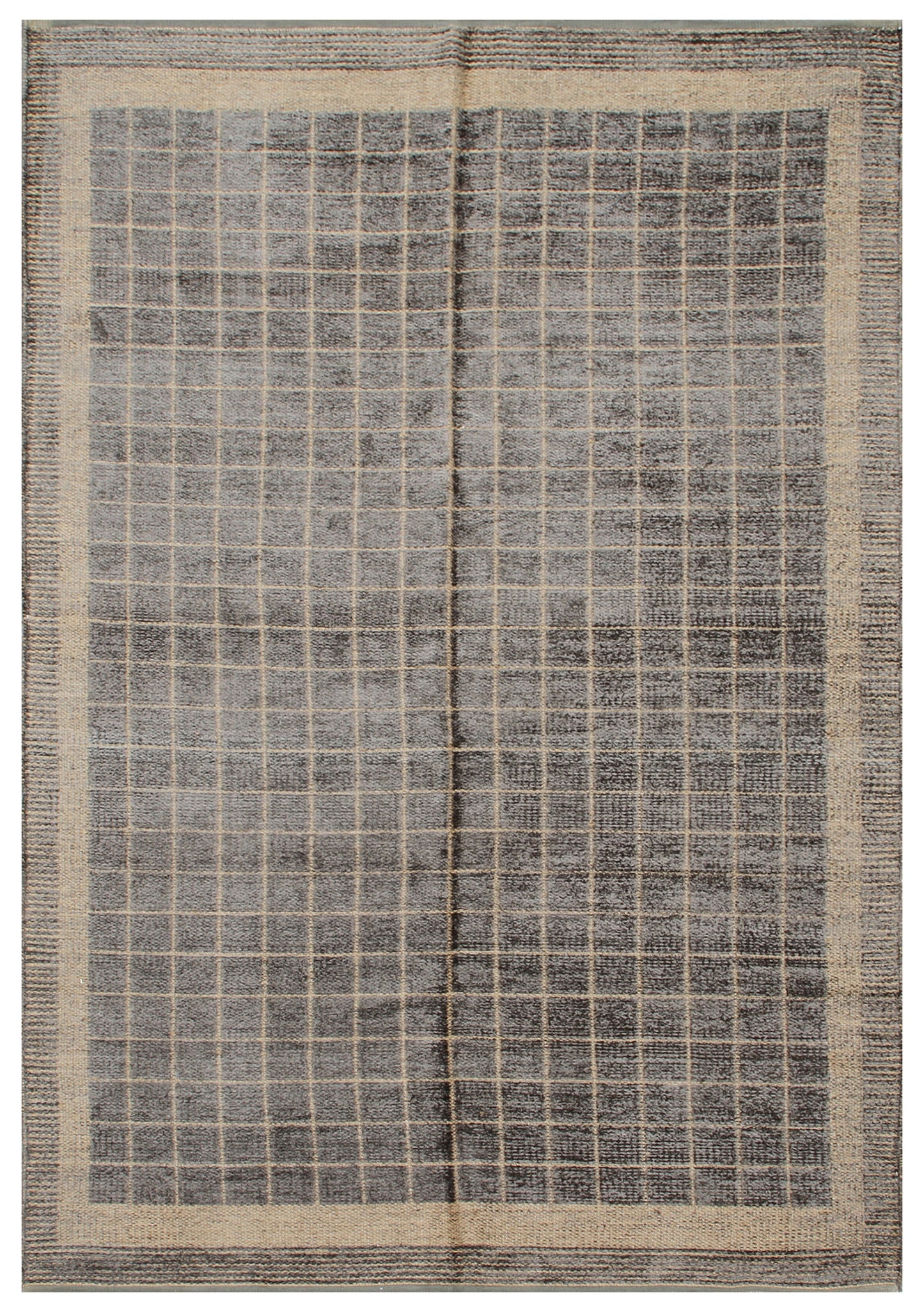 5'x8' Geometric Pattern Chenille Modern Rug