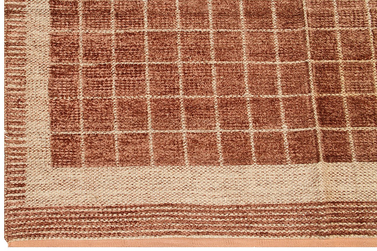 5'x8' Geometric Pattern Chenille Modern Rug