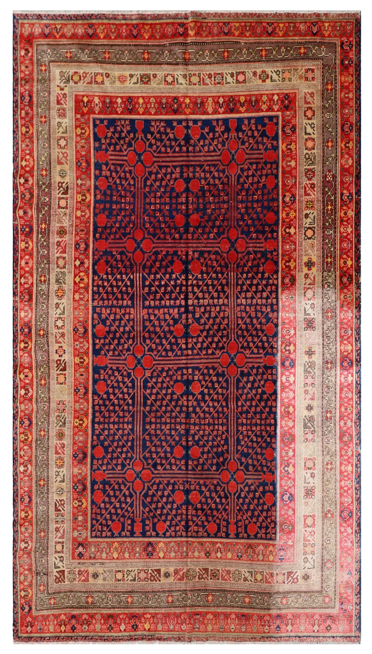 8x13 Antique Samarkand Rug