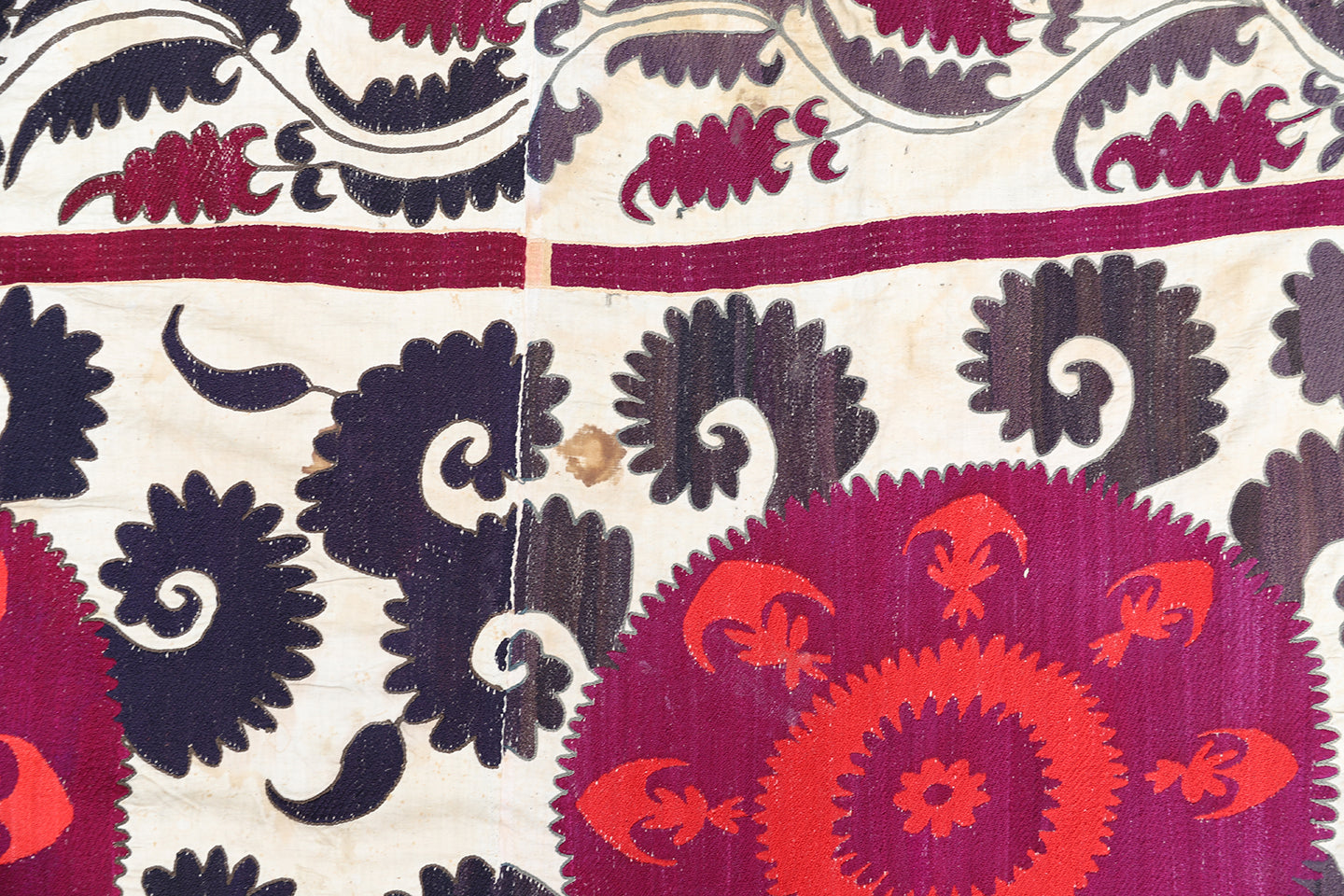 8'x10' Large Vintage Uzbek Suzani Textile