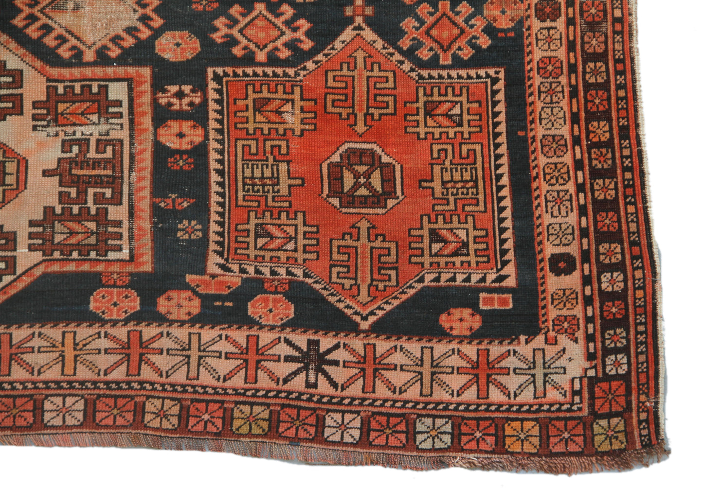 4x8 Vintage Caucasian Rug