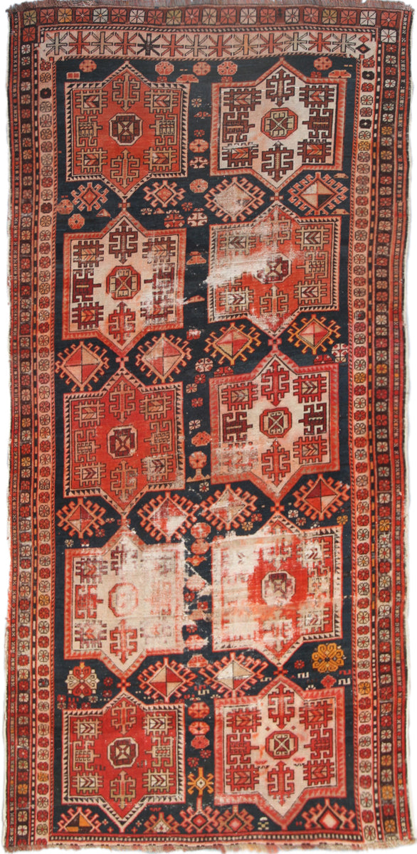 4x8 Vintage Caucasian Rug