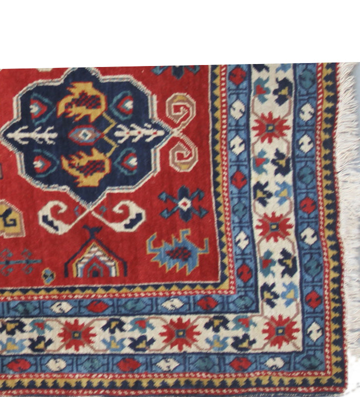 4x6 Vintage Caucasian design Rug
