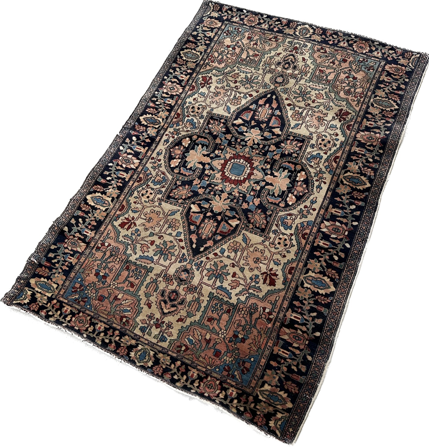 3'x5' Antique Persian Farahan Rug