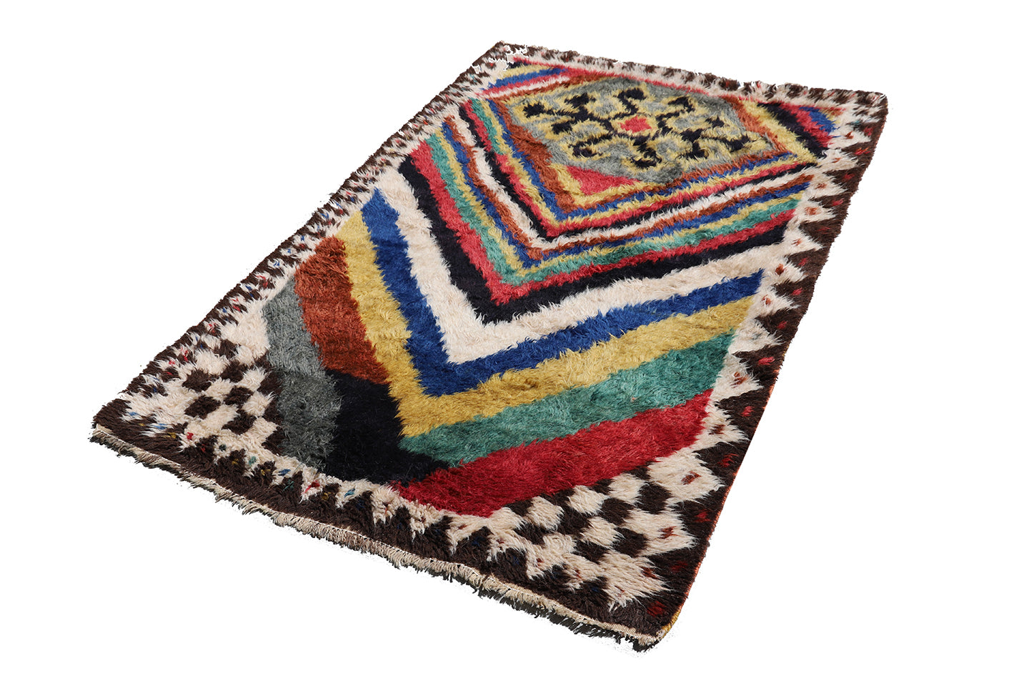 4'x5' Persian Sheraz Gabbeh Rug