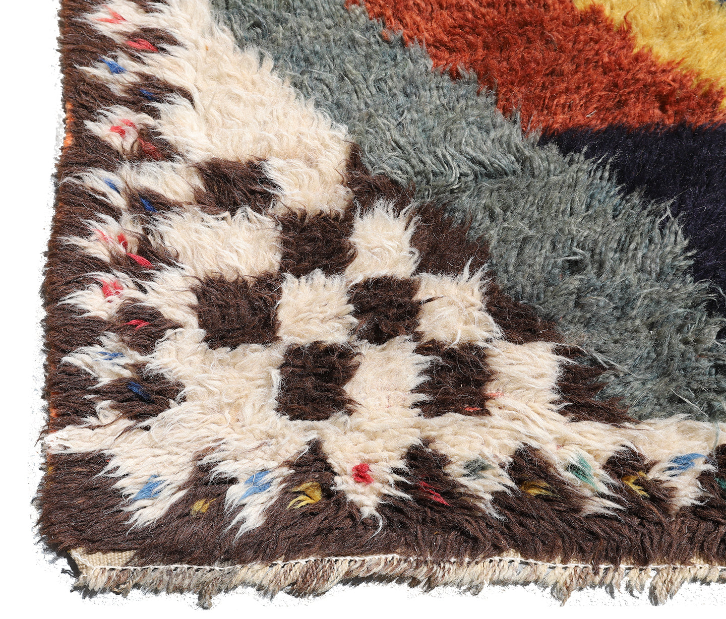 4'x5' Persian Sheraz Gabbeh Rug