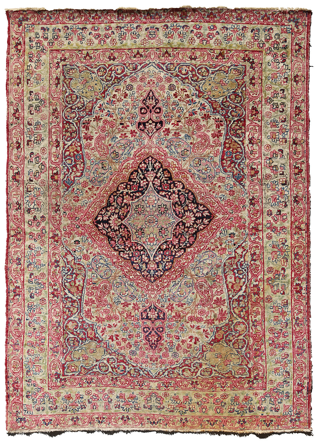 4'x6' Antique Persian Kermanshah Rug