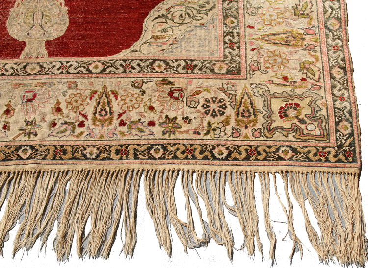 5'x7' Antique Turkish Silk Rug
