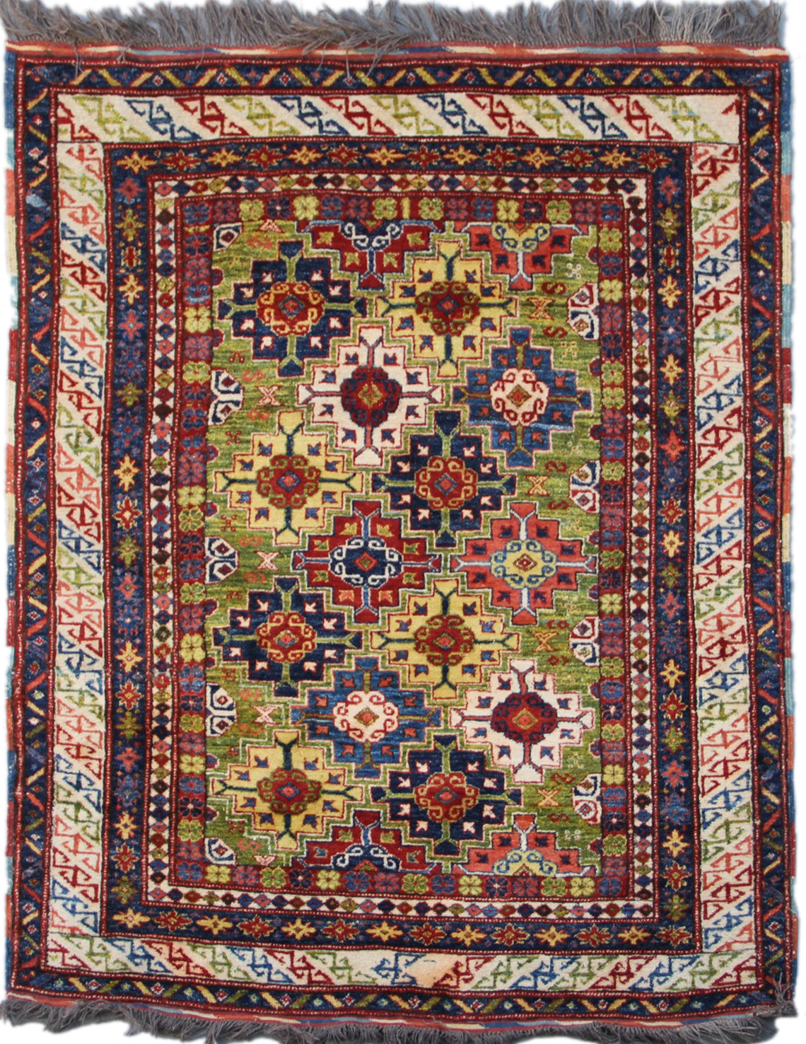 4'x5' New Afghan Kazak Rug