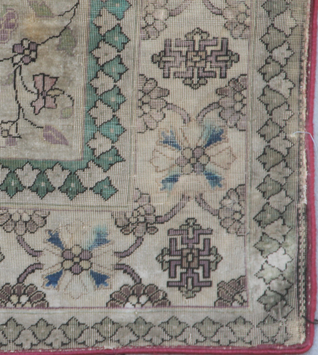 4'x6' Antique Persian Silk Farahan Rug