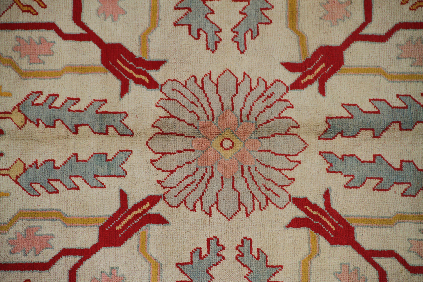 14'x15' Red Vintage Turkish Medalion Oushak Rug