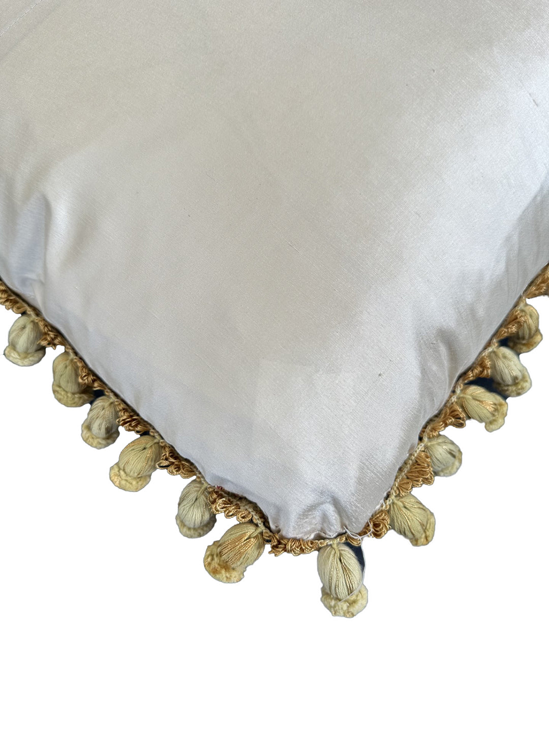 17" x 19" Silk and Wool Hand-woven Aubusson Style Pillow