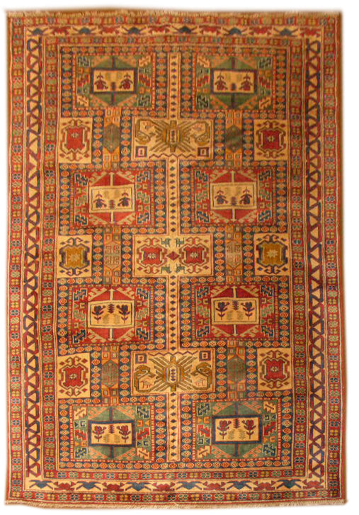 4x6New Afghan Kazak Rug