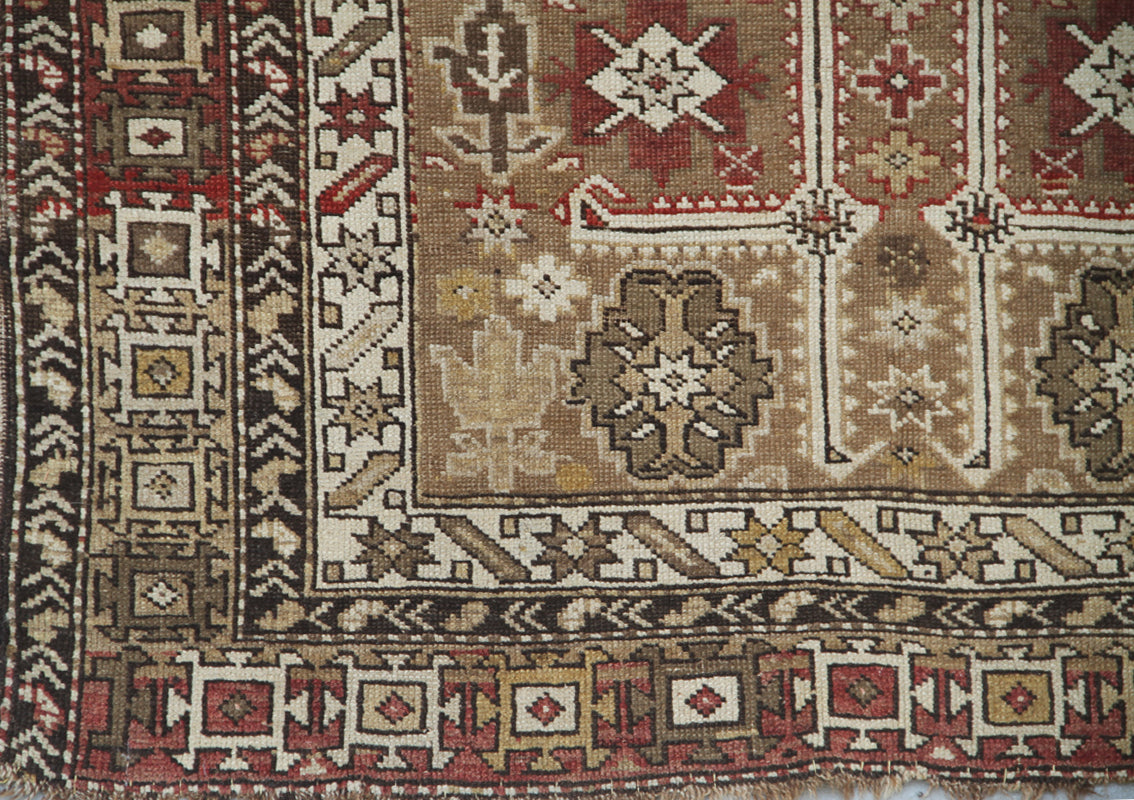 4x5 Antique Caucasian Rug