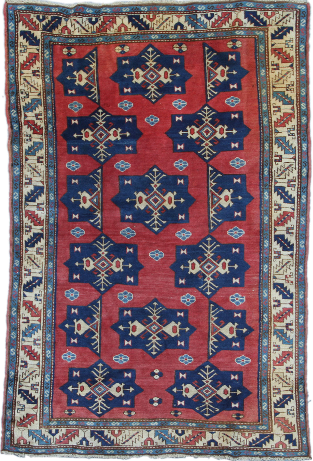 4x6 Vintage Caucasian Rug