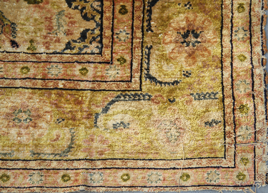 4'x6' Antique and Semi Antique Turkish Silk rug