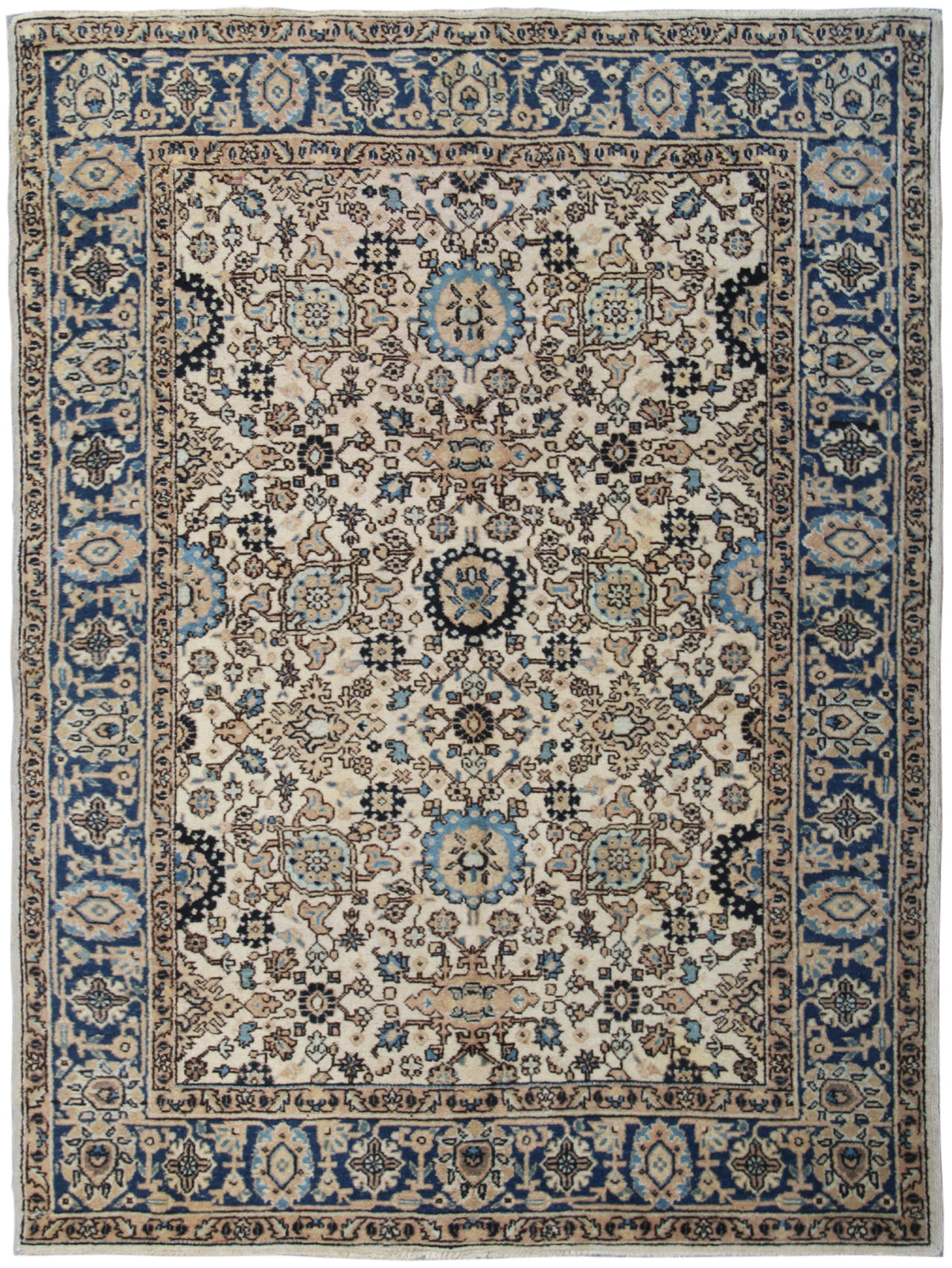 5x7 Vintage Persian Tabriz Rug