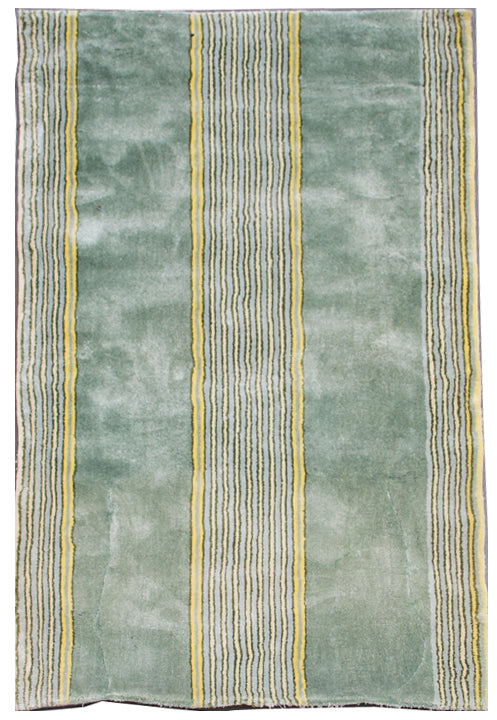 3x5 One Of A Kind Vintage European Tufted Rug