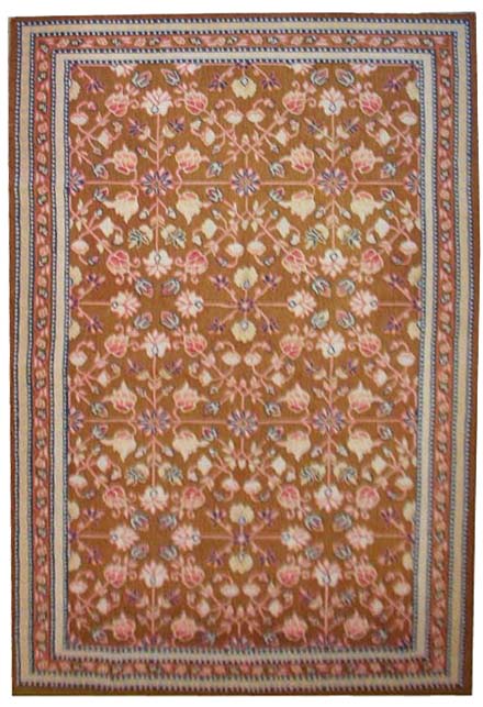 4x6 Aubusson Flatweave Rug