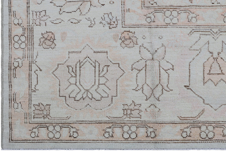 7'x10' Hand-Knotted Agra Rug | Organic Wool, Earth Tones Rug