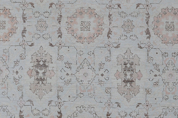 7'x10' Hand-Knotted Agra Rug | Organic Wool, Earth Tones Rug