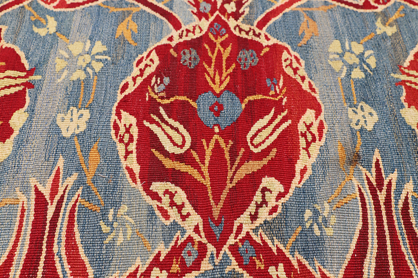 10x14 Blue Red Ottoman Design Ariana Kilim Collection