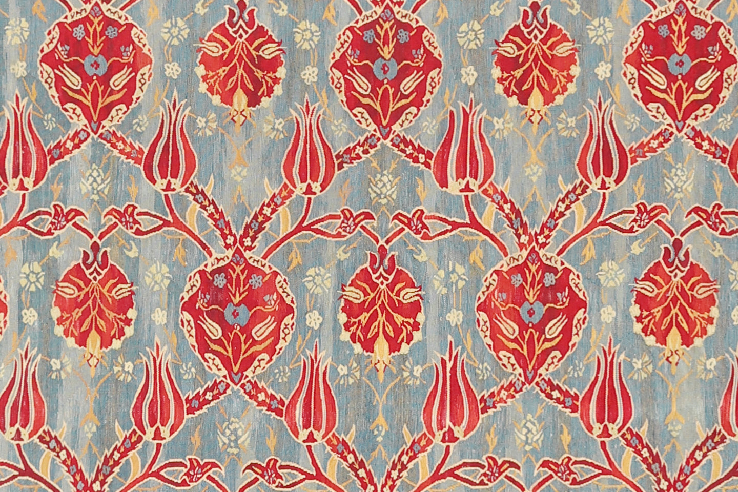 10x14 Blue Red Ottoman Design Ariana Kilim Collection