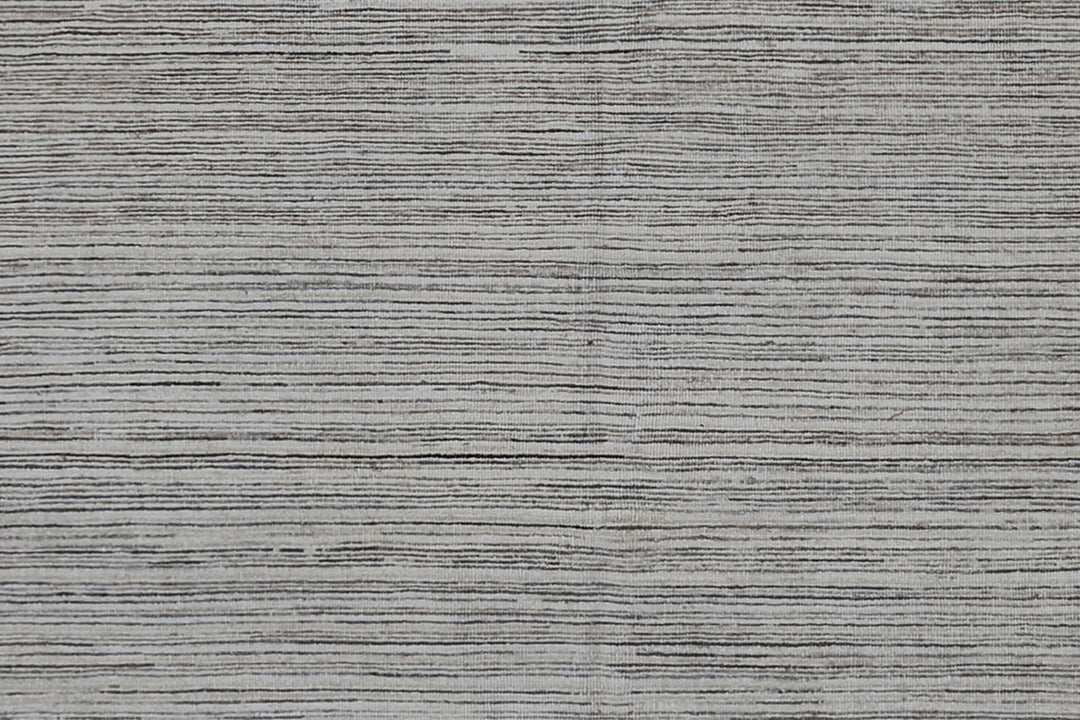 8'x10' Hand-Knotted Afghan Modern Stria Rug | Organic Wool | Modern Rug
