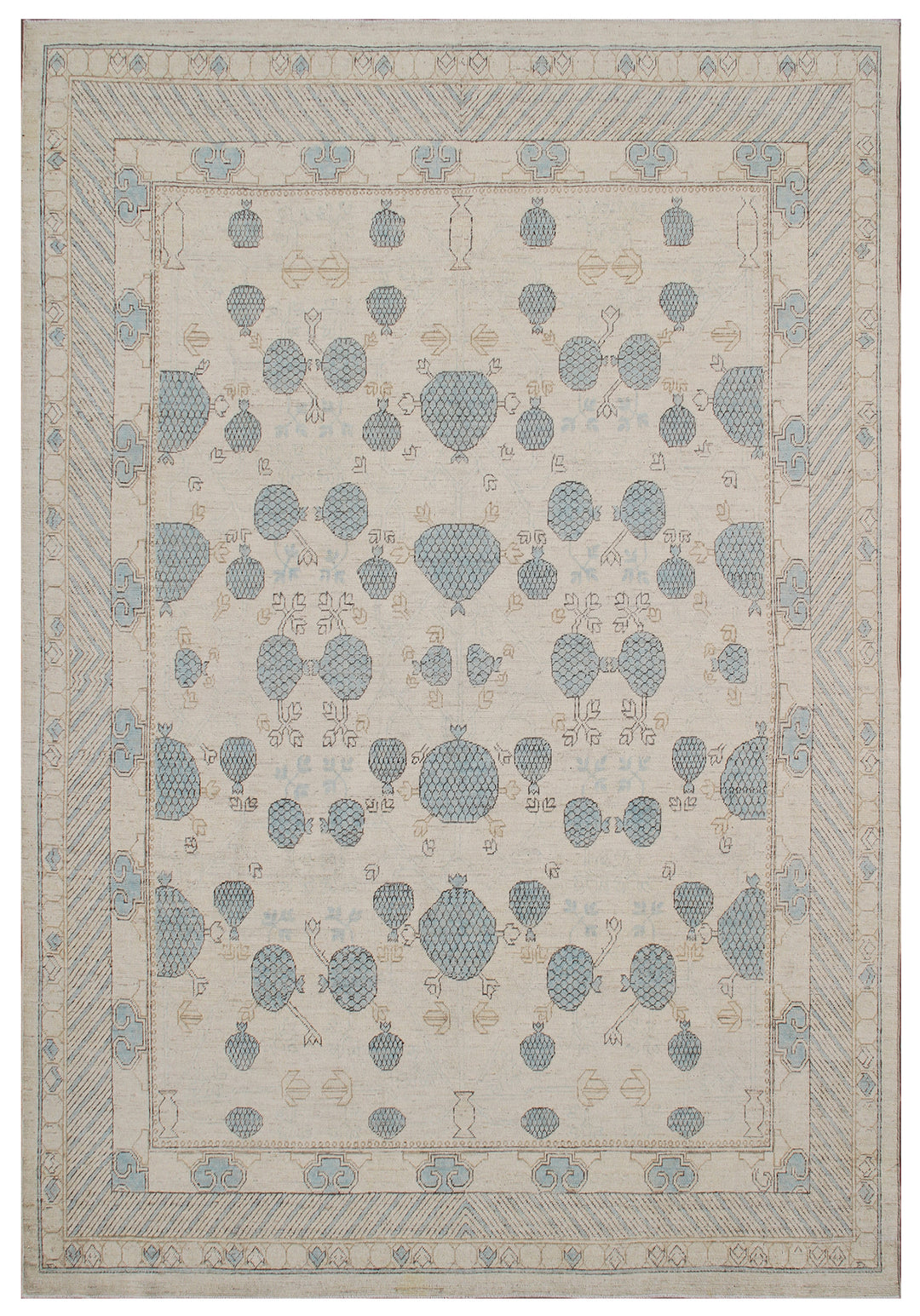8'x10' Hand-Knotted Afghan Rug | Samarkand | Earth Tones