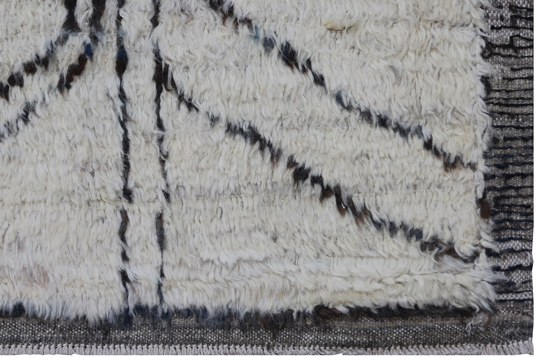 9'x11' Ariana Moroccan Style|Cream Brown |Barchi Area Rug