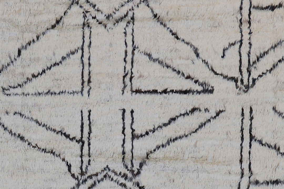 9'x11' Ariana Moroccan Style|Cream Brown |Barchi Area Rug