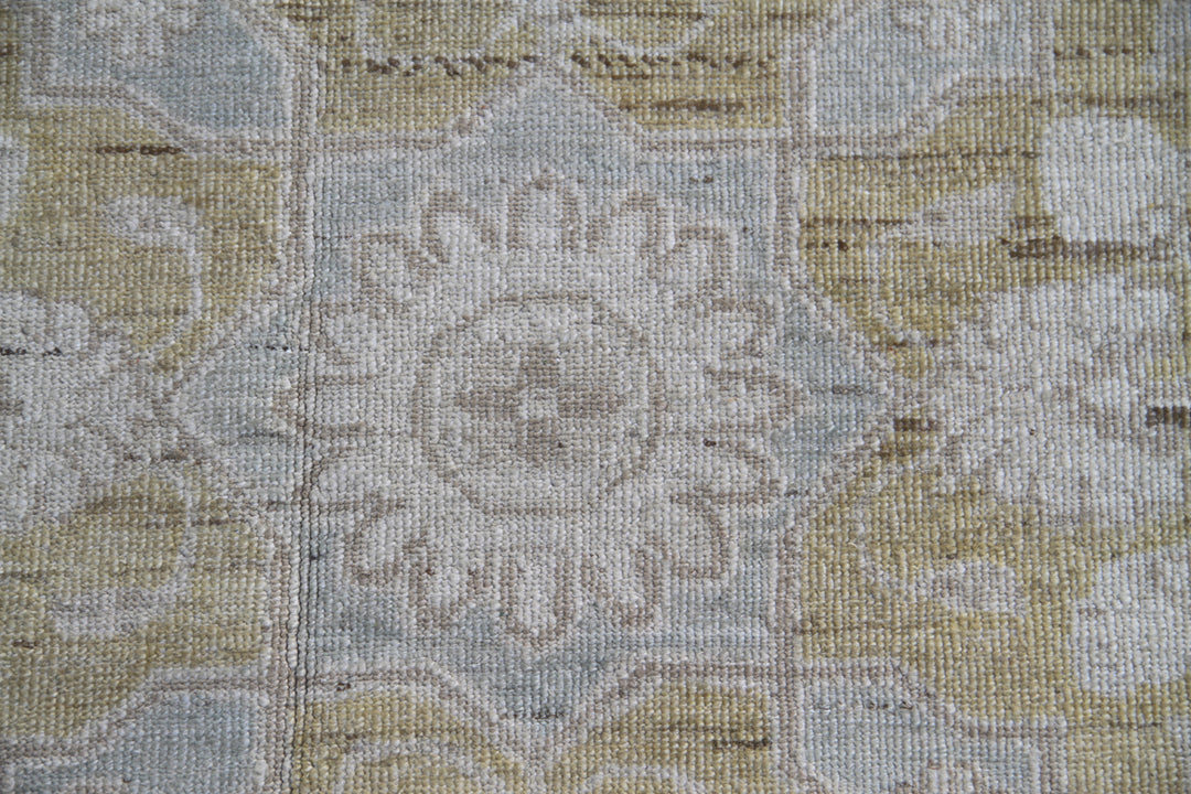 9'x11' Wool Area Rug | Ariana Transitional |Golden Persian Rug