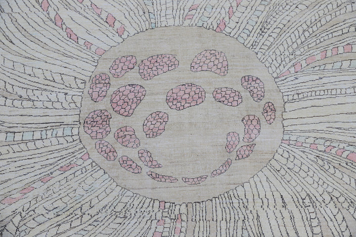 9'x11' Wool Area Rug | Father Star Fish Design |Ariana Modern Rug